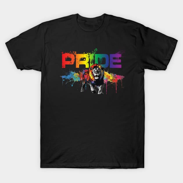 PRIDE - lion T-Shirt by Yotebeth